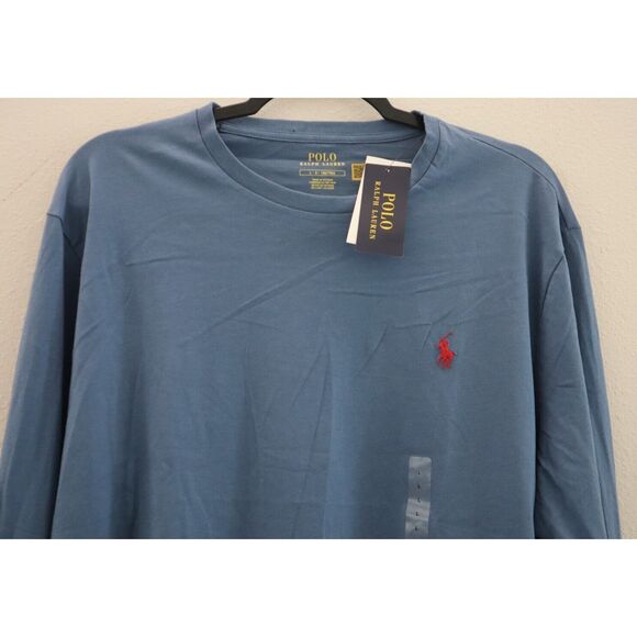 Polo Ralph Lauren 710627433065 Men's Sz Large Blue Crew Neck L/S T-Shirt - Picture 3 of 6